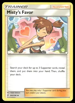 Misty's Favor 202/236 Uncommon Unified Minds Pokemon Near Mint - Image 1