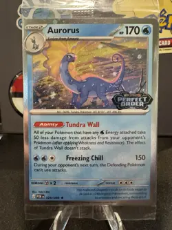 Aurorus 024/088 - Cosmo Holo - Pokemon Perfect Order stamped promo (sealed) - Image 1