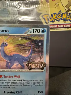 Aurorus 024/088 - Cosmo Holo - Pokemon Perfect Order stamped promo (sealed) - Image 3