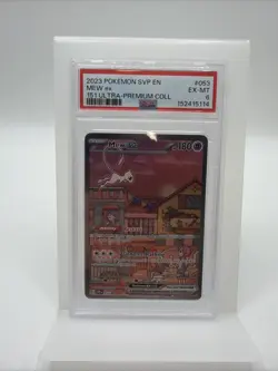 MEW EX #053 - 2023 POKEMON 151 BLACK STAR PROMO ULTRA PREMIUM SVP EN SV PSA 6 - Image 1