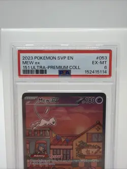 MEW EX #053 - 2023 POKEMON 151 BLACK STAR PROMO ULTRA PREMIUM SVP EN SV PSA 6 - Image 2
