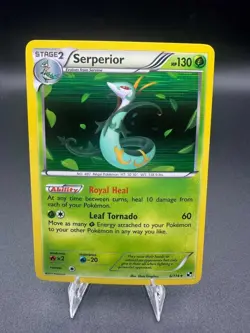 2011 Pokemon, Black & White Base, #6/114 Serperior, Holo Rare LP - Image 1