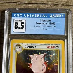 1999 Pokemon Jungle Holo #36 - Clefable CGC 8.5 - Image 2