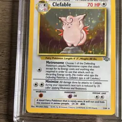 1999 Pokemon Jungle Holo #36 - Clefable CGC 8.5 - Image 3