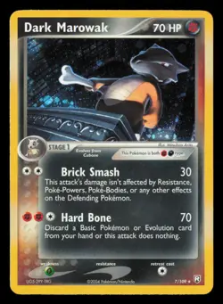 Dark Marowak 7/109 Holo Rare Team Rocket Returns Pokemon NM - Image 1