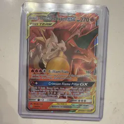 Pokemon Charizard & Braixen GX 22/236 Sm-Cosmic Eclipse Holo Ultra Rare 270 HP - Image 1