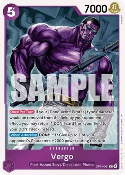 OP14-061 Vergo English R One Piece TCG Card Game - Image 2
