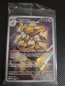 Alakazam MEP 009 Illustration Rare SEALED - Black Star Promo Pokemon Card - Image 1