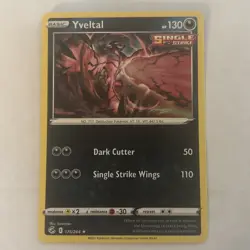 Pokemon Rare Yveltal Card 175/264 Fusion Strike NM/M - Image 1