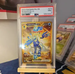 Pokemon Paldea Evolved # 273 Quaquaval EX Hyper Rare PSA 9 Card MINT - Image 1