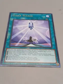 Yugioh! Clear World - MZTM-EN098 - Rare - 1st Edition Near Mint, English - Image 1