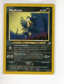 MURKROW NEO REVELATION SET POKEMON CARD 46/64 NM/M - Image 1