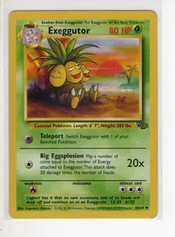 EXEGGUTOR JUNGLE SET POKEMON CARD 35/64 MP-HP - Image 1