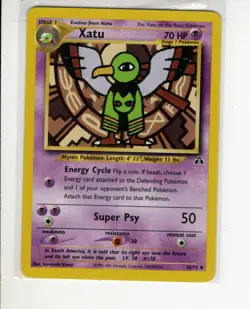 NEO DISCOVERY SET XATU POKEMON CARD 52/75 EX/NM - Image 1