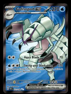 Golisopod ex 221/182 Ultra Rare Paradox Rift Pokemon Card - Image 1