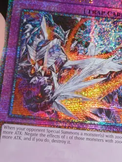 Void Trap Hole Yugioh RA04-EN190 Quarter Century Secret Rare QCR NM - Image 4