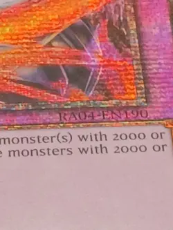 Void Trap Hole Yugioh RA04-EN190 Quarter Century Secret Rare QCR NM - Image 5