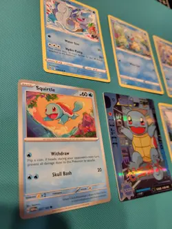 Squirtle Wartortle Pokemon Card & EIF BABY Collection Set 7 Card Lot LP/NM Mixed - Image 2