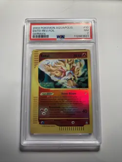 Entei 10 Reverse Holo Aquapolis PSA 7 Pokemon Card Deutsch Near Mint Vintage - Image 1