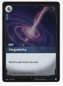 Riftbound League Of Legends Origins Foil Card OGN 105 Singularity - Image 1