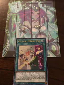 Yugioh 1x UNCENSORED Alluring Mirror Split Ultra Rare LART-EN028 Lost Art NM - Image 1