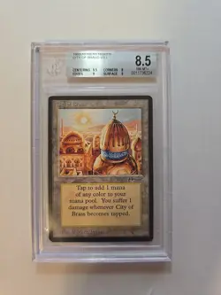 1993 MTG Arabian Nights City of Brass Magic the Gathering BGS 8.5 Near Mint+ - Image 1