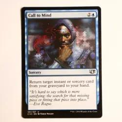 MTG Blue - Call to Mind - 101 - Commander 2014 C14 - Sorcery - Image 1