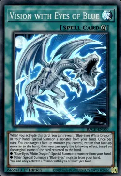 Vision With Eyes Of Blue - Super Rare 1st Edition BACH-EN050 - NM - YuGiOh - Image 1