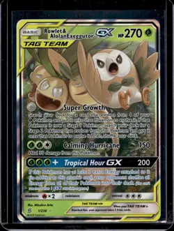 Pokemon SM - Unified Minds Rowlet & Alolan Exeggutor GX 1/236 - Image 1