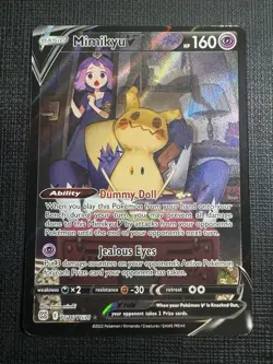 Pokemon Brilliant Stars Mimikyu V Trainer Gallery Alt Art Holo TG16/TG30 NM - Image 1