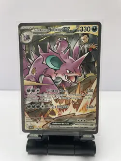 Pokemon TCG - Team Rockets Nidoking EX 233/182 - SIR - Destined Rivals - Image 2