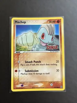 Pokemon TCG Machop EX Power Keepers 53/108 Reverse Holo Stamped LP /MP - Image 1