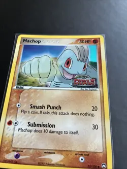 Pokemon TCG Machop EX Power Keepers 53/108 Reverse Holo Stamped LP /MP - Image 3