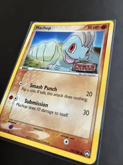 Pokemon TCG Machop EX Power Keepers 53/108 Reverse Holo Stamped LP /MP - Image 4