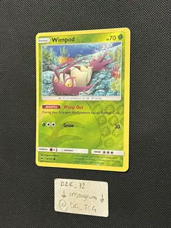 Pokemon Burning Shadows - Wimpod - 16/147 - Reverse Holo - M/NM - Image 4