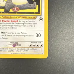 Pokemon TCG Snorlax Promo Regular Wotc 49/53 90 HP Basic 2002 - Image 4