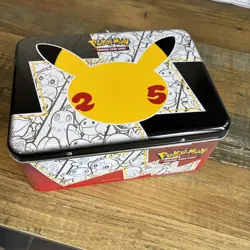 Pokemon Celebrations 25th Anniversary Collectors Chest Tin Lunch Box + Extras - Image 4