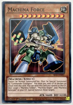 SR10-EN007 Machina Force - Common 1st Edition Lightly Played YuGiOh Card - Image 1
