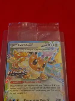 Pokemon Eevee EX Prismatic Evolutions Promo Card - Image 2