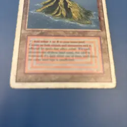 Volcanic Island, Magic the Gathering card revised edition, heavy play condition - Image 3