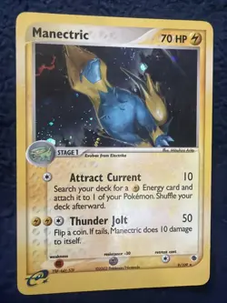Pokemon Card - Manectric Ruby and Sapphire 9/109 Holo Rare MP - Image 1