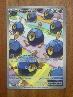Pokemon Roggenrolla 127/086 White Flare Illustration Rare NM Card - Image 1