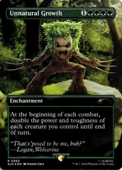 Unnatural Growth (Rainbow Foil) 865 Magic: The Gathering NM - Image 1
