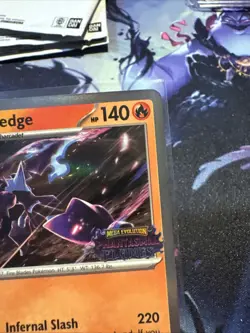 Pokemon TCG Ceruledge Phantasmal Flames MEP Prerelease Staff Promo 014 HOLO NM - Image 3