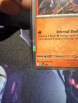 Pokemon TCG Ceruledge Phantasmal Flames MEP Prerelease Staff Promo 014 HOLO NM - Image 5