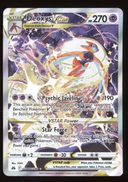 2023 Pokemon SWSH Crown Zenith Deoxys VSTAR Holo Rare #GG46/GG70 - Image 1