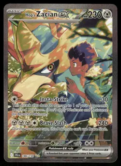 Pokemon Cards Hop's Zacian ex 186/159 Journey Together NM - Image 1
