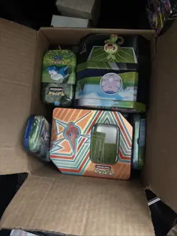 Old Empty Pokemon Tins Lot - Image 1