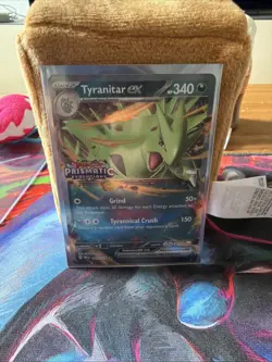 Tyranitar ex 064/131 Prismatic Evolutions Pokemon Pokemon Card English Stamped - Image 3