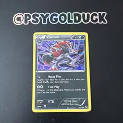 Zoroark Holo 71/114 Black and White Pokemon Card A16 - Image 1